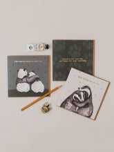 Load image into Gallery viewer, Panda Making Memories card with Gold Foil

