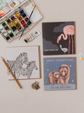 Load image into Gallery viewer, Flamingo Mother&#39;s Day card with Gold Foil
