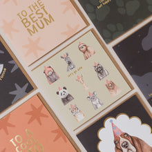 Load image into Gallery viewer, Let&#39;s Go Wild Birthday card with Gold Foil
