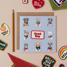 Load image into Gallery viewer, Good Boy Iron-On Patch Scout's Honour card
