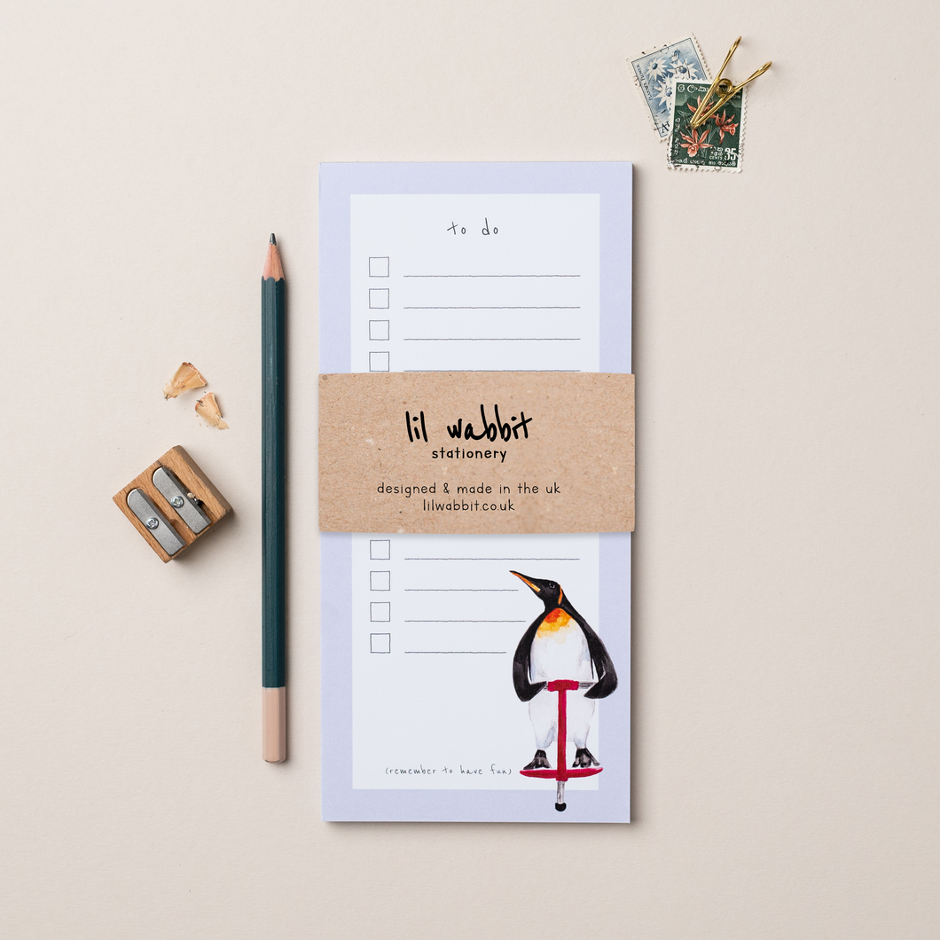 Penguin To Do List Pad