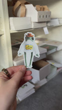 Load and play video in Gallery viewer, Cowboy Frog Heknitt Sticker
