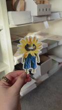 Load and play video in Gallery viewer, Sunflower Frog Heknitt Sticker
