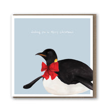Load image into Gallery viewer, Penguin Christmas card - lil wabbit
