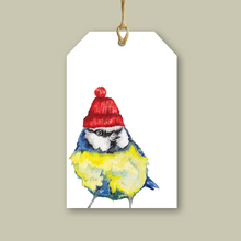 Load image into Gallery viewer, Blue Tit - Christmas Gift Tag - Lil wabbit
