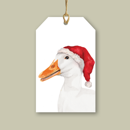 Goose - Christmas Gift Tag - lil wabbit