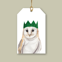 Load image into Gallery viewer, Owl - Christmas Gift Tag- lil wabbit
