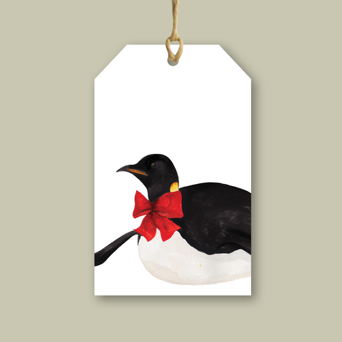 Penguin - Christmas Gift Tag - lil wabbit