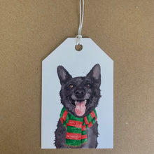 Load image into Gallery viewer, StreetVet Alfie - Christmas Gift Tag - lil wabbit
