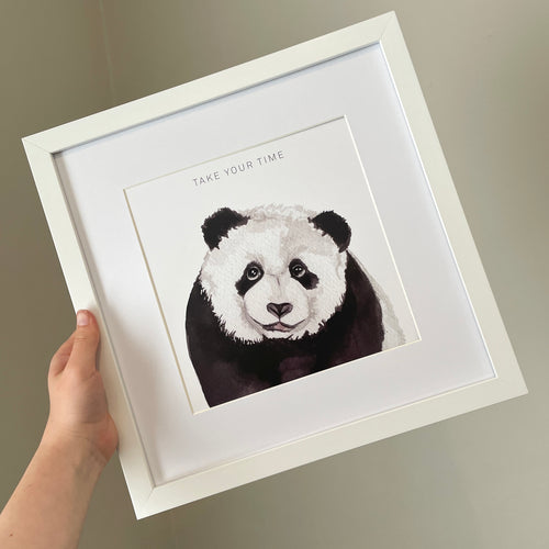 Panda Nursery Print - lil wabbit