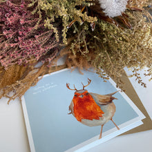 Load image into Gallery viewer, Robin Christmas card - lil wabbit
