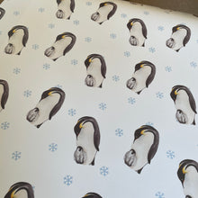 Load image into Gallery viewer, Penguin Wrapping Paper Sheet - lil wabbit
