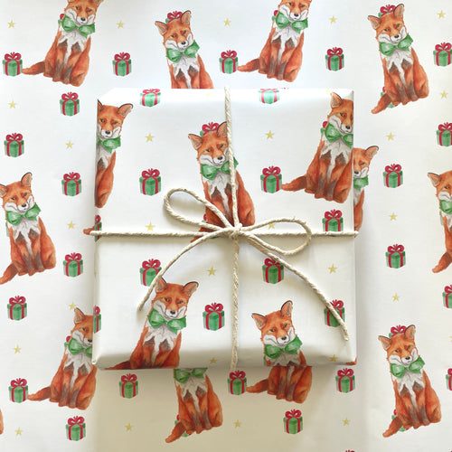 Fox Wrapping Paper Sheet - lil wabbit