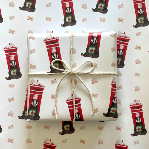 Badger Wrapping Paper Sheet - Lil Wabbit