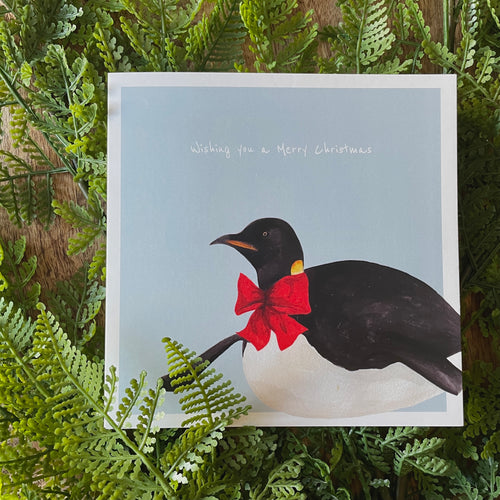 Penguin Christmas card - lil wabbit