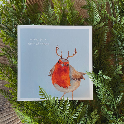 Robin Christmas card - lil wabbit