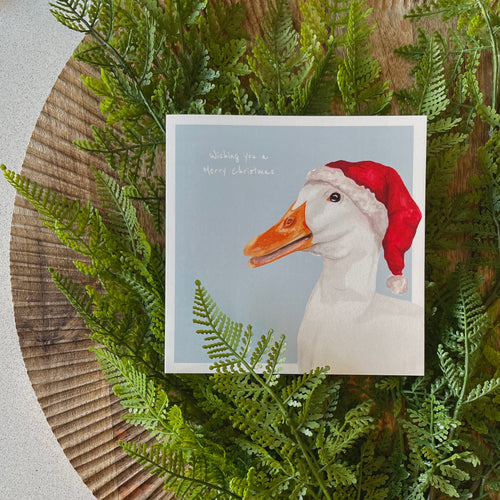 Goose Christmas card - lil wabbit