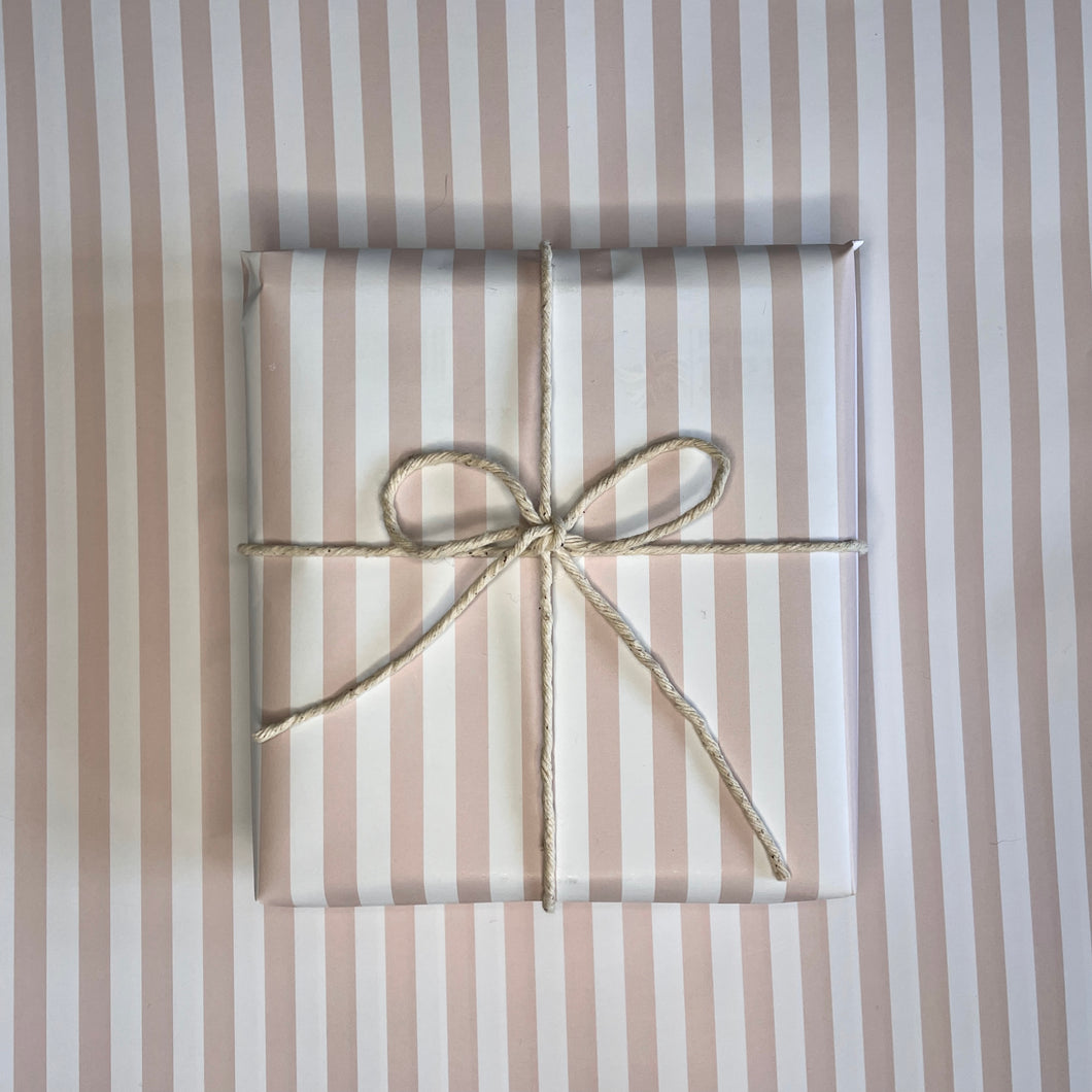 Pink Stripe Wrapping Paper - lil wabbit