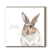 Load image into Gallery viewer, StreetVet Pickle Christmas card - lil wabbit
