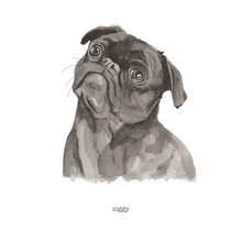 Load image into Gallery viewer, Watercolour Pet Portrait - lil wabbit
