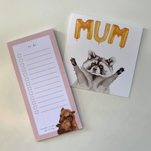 Load image into Gallery viewer, Mother&#39;s Day Card &amp; List Pad set - lil wabbit
